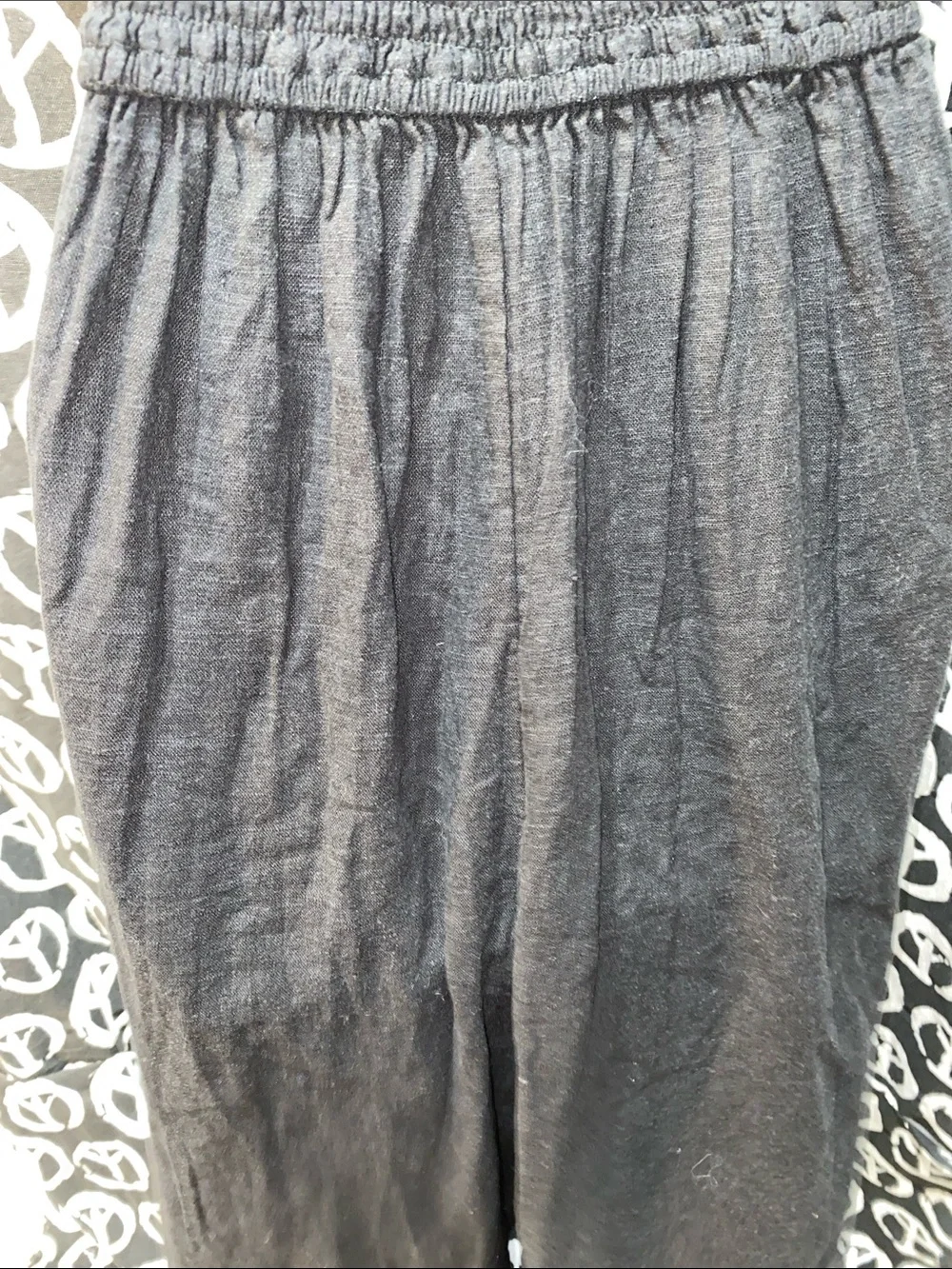 HOLLISTER BLACK WIDE LEG JUMPSUIT SZ M